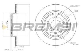 BREMSI CD7871S - DISCOS DE FRENO OPEL, VAUXHALL, CHEVROLET