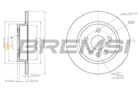 BREMSI CD7872S - DISCOS DE FRENO OPEL, VAUXHALL, CHEVROLET