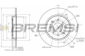 BREMSI CD7876S - DISCOS DE FRENO HONDA