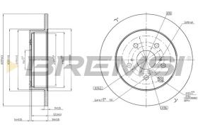 BREMSI CD7881S - DISCOS DE FRENO TOYOTA