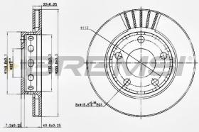 BREMSI CD7887V - DISCOS DE FRENO VW, AUDI