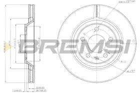 BREMSI CD7889V - DISCOS DE FRENO AUDI