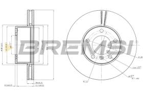 BREMSI CD7891V - DISCOS DE FRENO MERCEDES-BENZ, PUCH