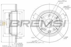 BREMSI CD7894S - DISCOS DE FRENO HONDA