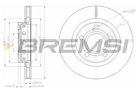 BREMSI CD7896V - DISCOS DE FRENO AUDI