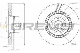 BREMSI CD7899V - DISCOS DE FRENO AUDI