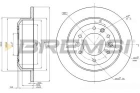 BREMSI CD7901S - DISCOS DE FRENO KIA