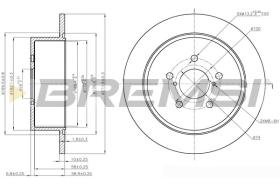 BREMSI CD7903S - DISCOS DE FRENO SUBARU