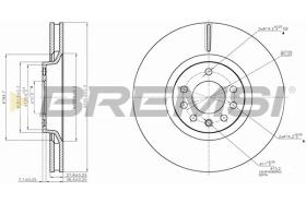 BREMSI CD7904V - DISCOS DE FRENO OPEL, VAUXHALL