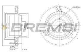 BREMSI CD7906V - DISCOS DE FRENO MERCEDES-BENZ