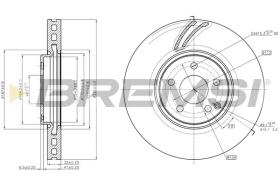 BREMSI CD7908V - DISCOS DE FRENO MERCEDES-BENZ