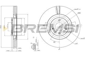 BREMSI CD7909V - DISCOS DE FRENO OPEL, SAAB, CADILLAC