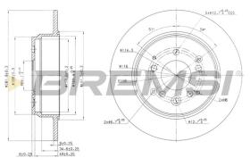 BREMSI CD7933S - DISCOS DE FRENO HONDA