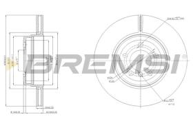 BREMSI CD7936V - DISCOS DE FRENO BMW