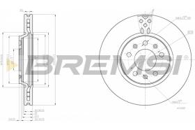 BREMSI CD7942V - DISCOS DE FRENO OPEL