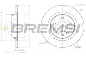 BREMSI CD7943S - DISCOS DE FRENO OPEL