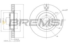 BREMSI CD7948V - DISCOS DE FRENO NISSAN