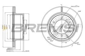 BREMSI CD7954V - DISCOS DE FRENO HYUNDAI