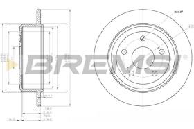 BREMSI CD7958S - DISCOS DE FRENO JEEP