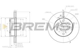 BREMSI CD7960V - DISCOS DE FRENO NISSAN, SUZUKI