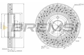 BREMSI CD7962V - DISCOS DE FRENO MERCEDES-BENZ