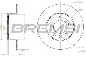 BREMSI CD7975S - DISCOS DE FRENO RENAULT, NISSAN, OPEL