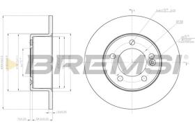 BREMSI CD7976S - DISCOS DE FRENO RENAULT, NISSAN, OPEL