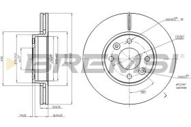 BREMSI CD7978V - DISCOS DE FRENO MERCEDES-BENZ, RENAULT, DACIA