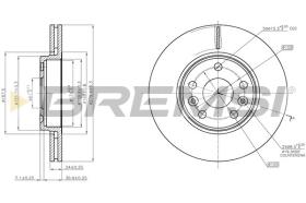 BREMSI CD7979V - DISCOS DE FRENO RENAULT