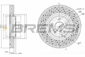 BREMSI CD7981VLS - DISCOS DE FRENO MERCEDES-BENZ