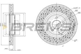 BREMSI CD7981VRD - DISCOS DE FRENO MERCEDES-BENZ