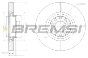 BREMSI CD7983V - DISCOS DE FRENO AUDI