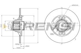 BREMSI CD7984S - DISCOS DE FRENO RENAULT