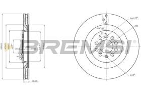 BREMSI CD7985V - DISCOS DE FRENO SEAT