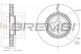 BREMSI CD7987V - DISCOS DE FRENO AUDI