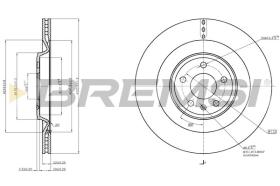 BREMSI CD7990V - DISCOS DE FRENO AUDI