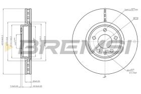 BREMSI CD7996V - DISCOS DE FRENO AUDI