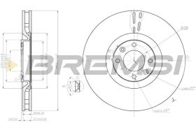 BREMSI CD7999V - DISCOS DE FRENO PEUGEOT, CITROEN, DS