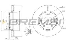 BREMSI CD8004V - DISCOS DE FRENO HYUNDAI