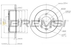 BREMSI CD8005S - DISCOS DE FRENO HYUNDAI