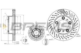 BREMSI CD8020VRD - DISCOS DE FRENO PORSCHE