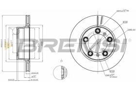 BREMSI CD8023V - DISCOS DE FRENO PORSCHE