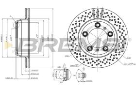 BREMSI CD8028V - DISCOS DE FRENO PORSCHE