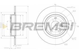 BREMSI CD8031S - DISCOS DE FRENO MERCEDES-BENZ