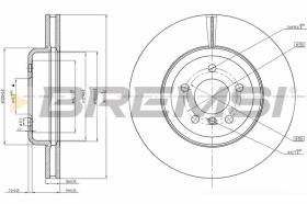 BREMSI CD8047V - DISCOS DE FRENO BMW