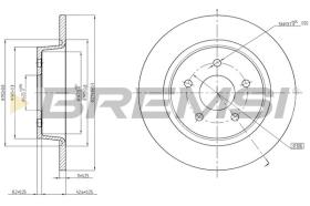 BREMSI CD8058S - DISCOS DE FRENO FORD