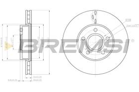 BREMSI CD8062V - DISCOS DE FRENO FORD