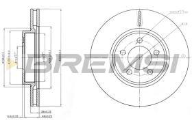 BREMSI CD8065V - DISCOS DE FRENO CHRYSLER