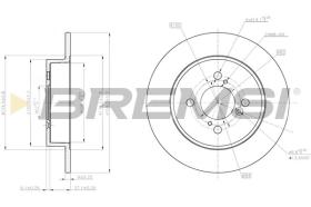 BREMSI CD8071S - DISCOS DE FRENO SUZUKI