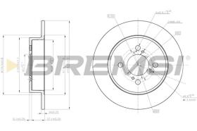 BREMSI CD8071S - DISCOS DE FRENO SUZUKI